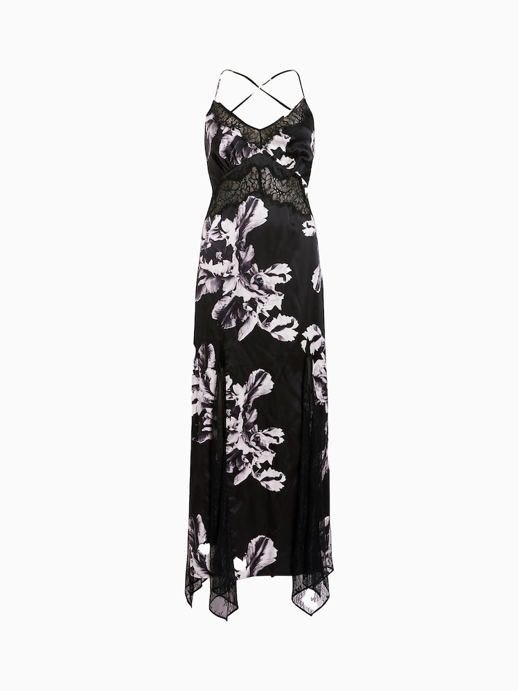 AllSaints Black Jasmine Dress - Image 8 of 8