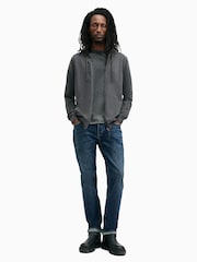 Allsaints Grey 100% Cotton Brace Hoodie - Image 4 of 6