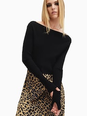 AllSaints Black Hera Leppo Dress - Image 2 of 7