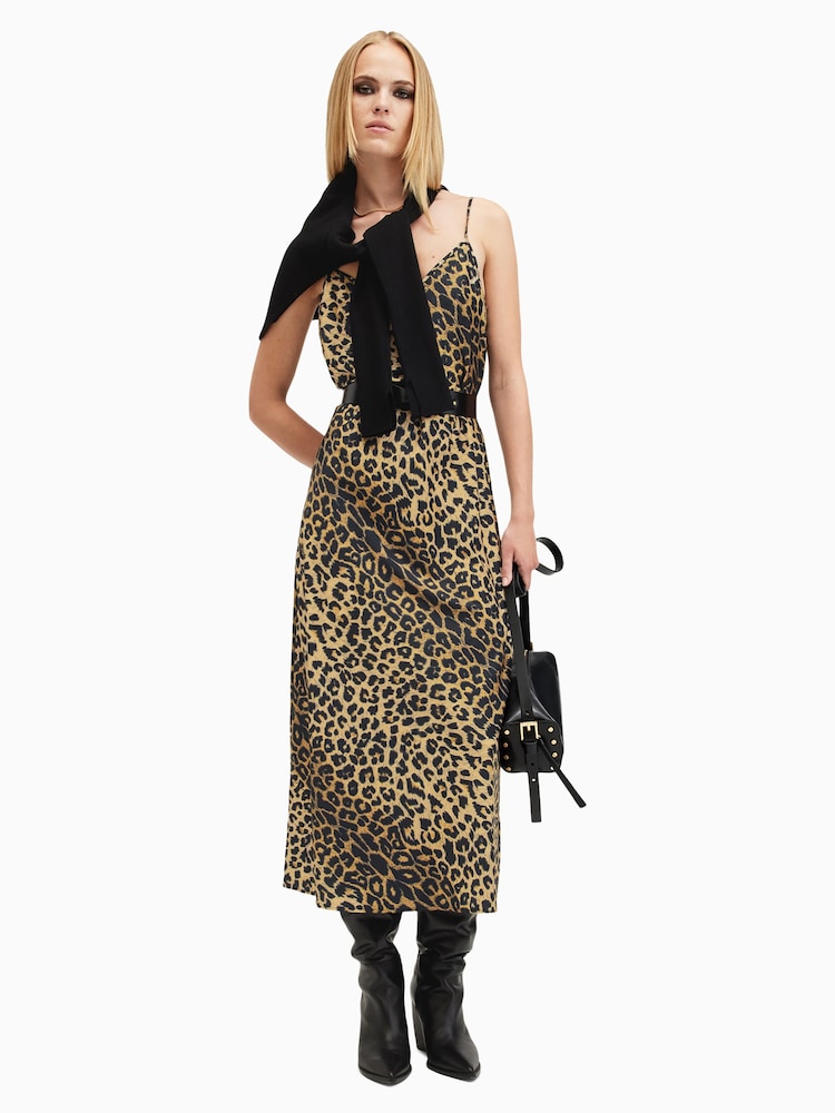 AllSaints Black Hera Leppo Dress - Image 3 of 7