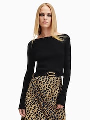 AllSaints Black Hera Leppo Dress - Image 4 of 7