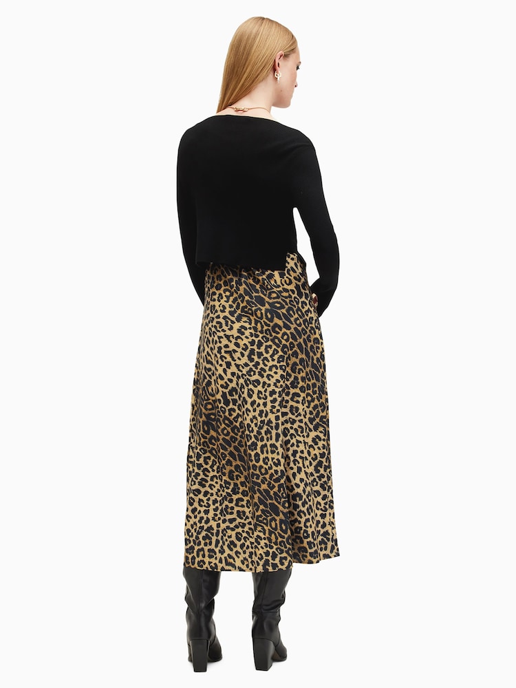 AllSaints Black Hera Leppo Dress - Image 6 of 7