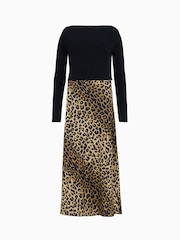 AllSaints Black Hera Leppo Dress - Image 7 of 7
