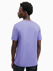 AllSaints Purple Brace Short Sleeve Crew T-Shirt - Image 2 of 6