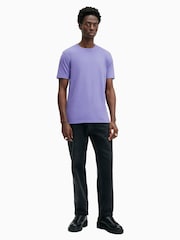 AllSaints Purple Brace Short Sleeve Crew T-Shirt - Image 3 of 6