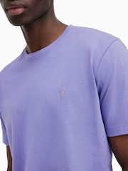 AllSaints Purple Brace Short Sleeve Crew T-Shirt - Image 5 of 6