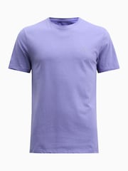 AllSaints Purple Brace Short Sleeve Crew T-Shirt - Image 6 of 6
