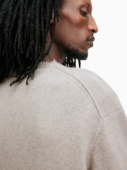 AllSaints Grey Luka Crew Jumper - Image 5 of 7