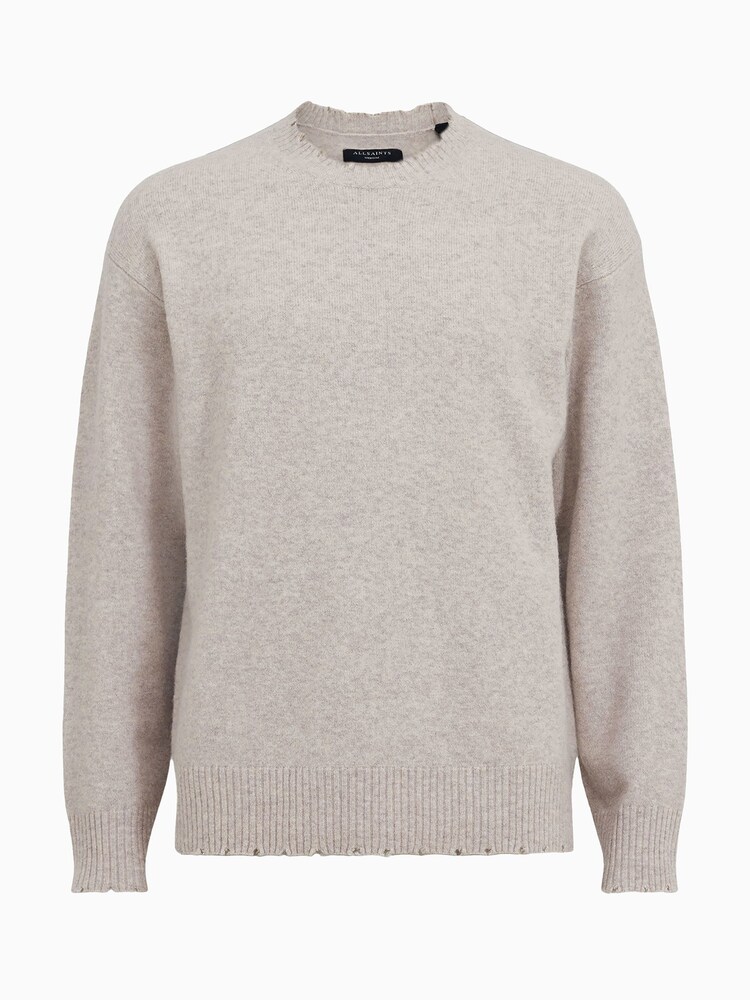 AllSaints Grey Luka Crew Jumper - Image 7 of 7 AllSaints Grey Luka Crew Jumper - Image 7 of 7