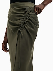 AllSaints Green Alexia Skirt - Image 3 of 8