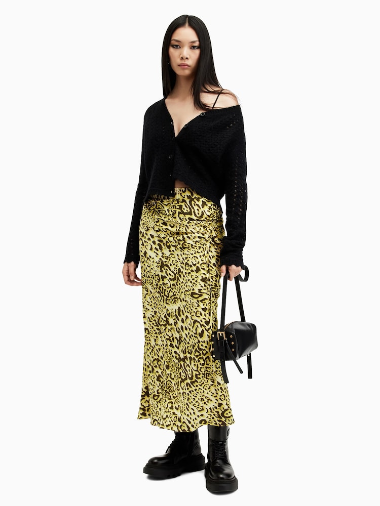 AllSaints Green Carla Skirt - Image 1 of 8