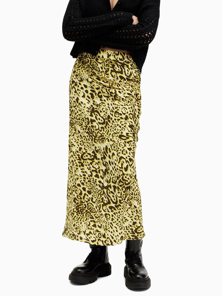 AllSaints Green Carla Skirt - Image 2 of 8