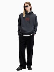 AllSaints Black Melrose Hoodie - Image 3 of 6