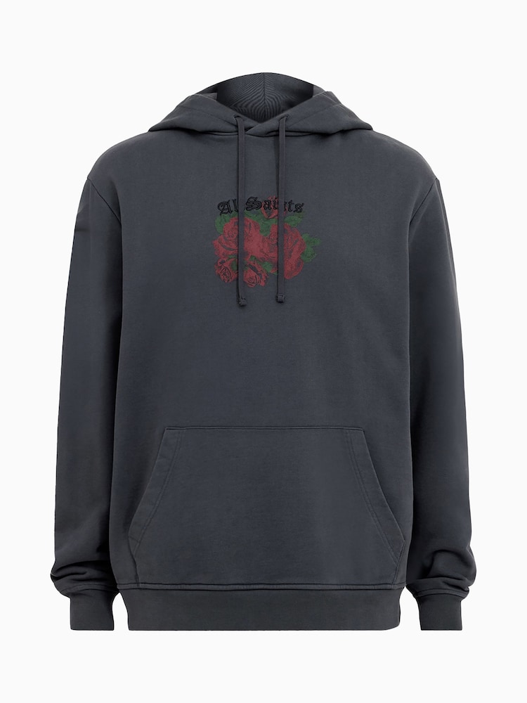 AllSaints Black Melrose Hoodie - Image 6 of 6