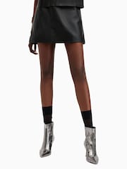 AllSaints Black Renai Skirt - Image 3 of 6