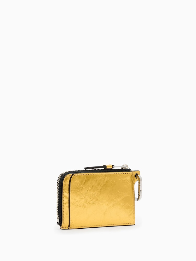 AllSaints Gold Remy Wallet - Image 2 of 5