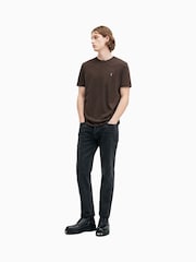 AllSaints Chrome Dark Grey Brace Short Sleeve Crew T-Shirt - Image 4 of 6