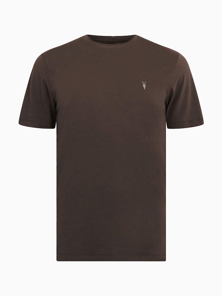 AllSaints Chrome Dark Grey Brace Short Sleeve Crew T-Shirt - Image 6 of 6