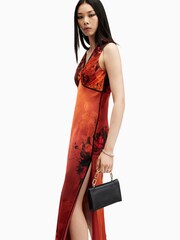 AllSaints Orange Karla Dress - Image 2 of 7