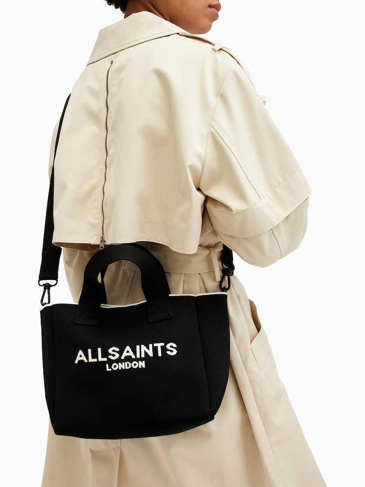 AllSaints Black Izzy Mini Tote Bag - Image 2 of 8