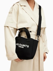 AllSaints Black Izzy Mini Tote Bag - Image 4 of 8
