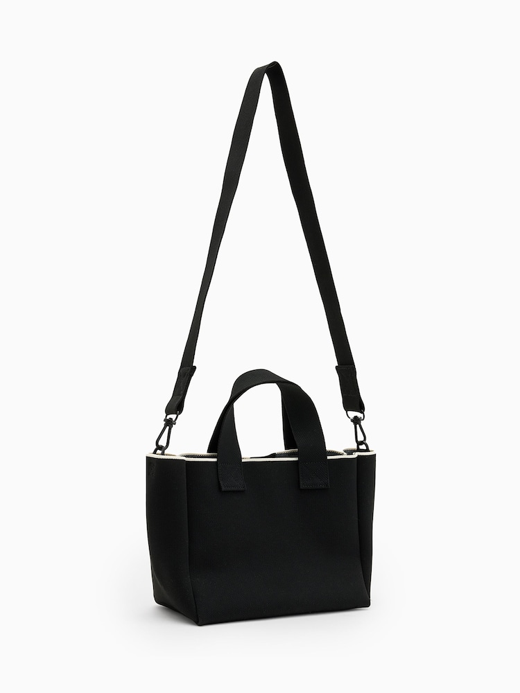 AllSaints Black Izzy Mini Tote Bag - Image 8 of 8