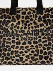 AllSaints Brown Izzy Fuzzy Tote - Image 4 of 6