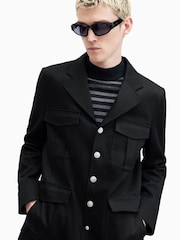 AllSaints Black Eldon Jacket - Image 1 of 7