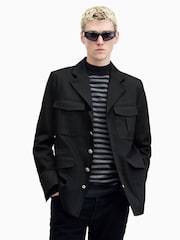 AllSaints Black Eldon Jacket - Image 2 of 7