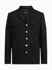 AllSaints Black Eldon Jacket - Image 6 of 7