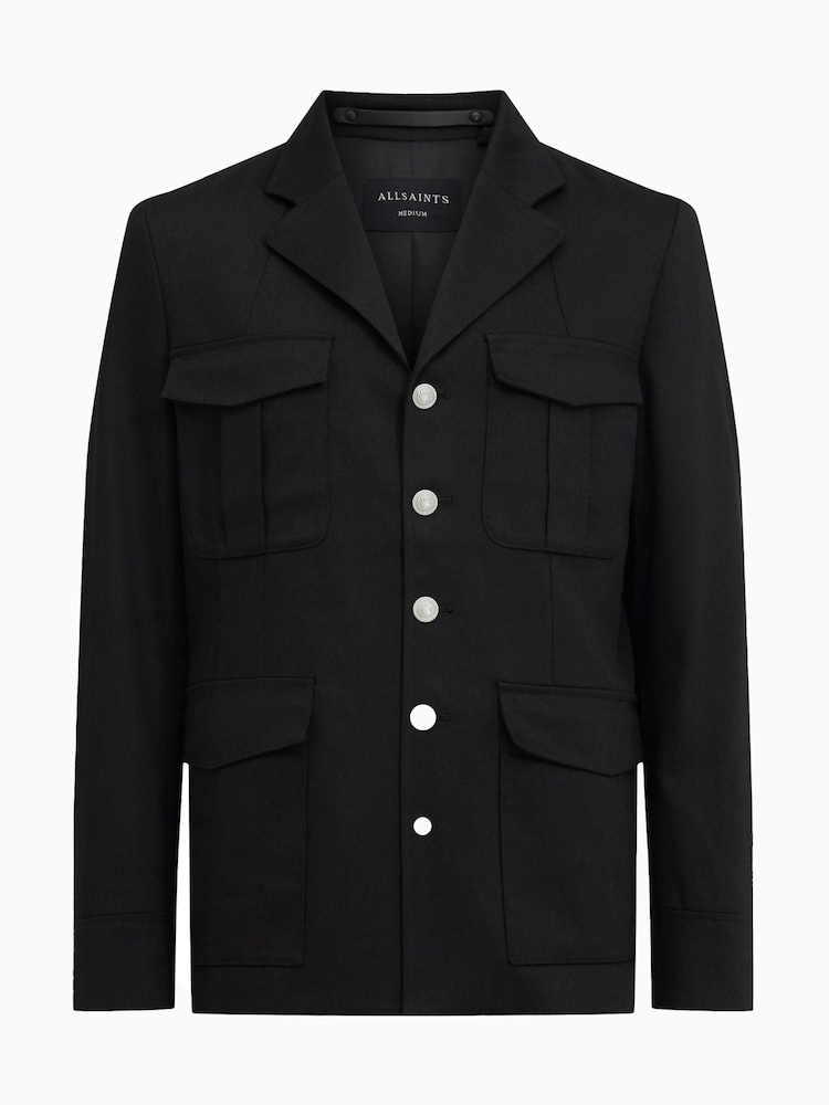 AllSaints Black Eldon Jacket - Image 6 of 7