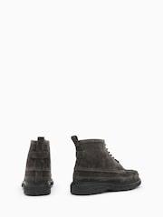 AllSaints Grey Gibbs Moc Suede Boots - Image 3 of 5