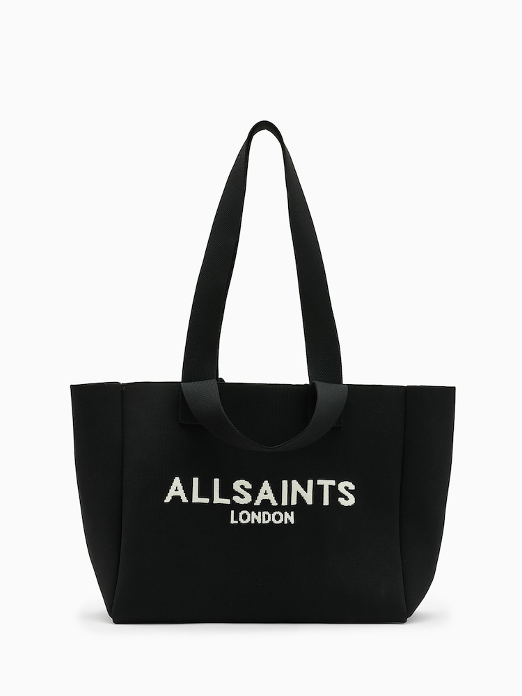 AllSaints Black Izzy Medium Tote - Image 1 of 6