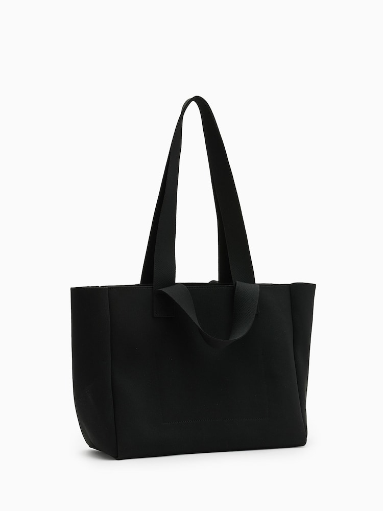 AllSaints Black Izzy Medium Tote - Image 5 of 6