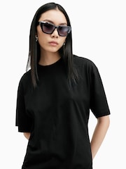 AllSaints Black Naenia Dress - Image 2 of 9