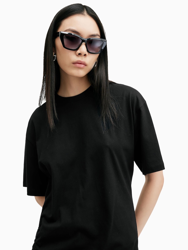 AllSaints Black Naenia Dress - Image 2 of 9 AllSaints Black Naenia Dress - Image 2 of 9