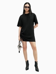 AllSaints Black Naenia Dress - Image 3 of 9