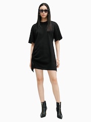 AllSaints Black Naenia Dress - Image 5 of 9
