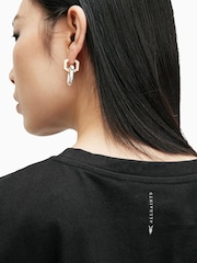 AllSaints Black Naenia Dress - Image 7 of 9