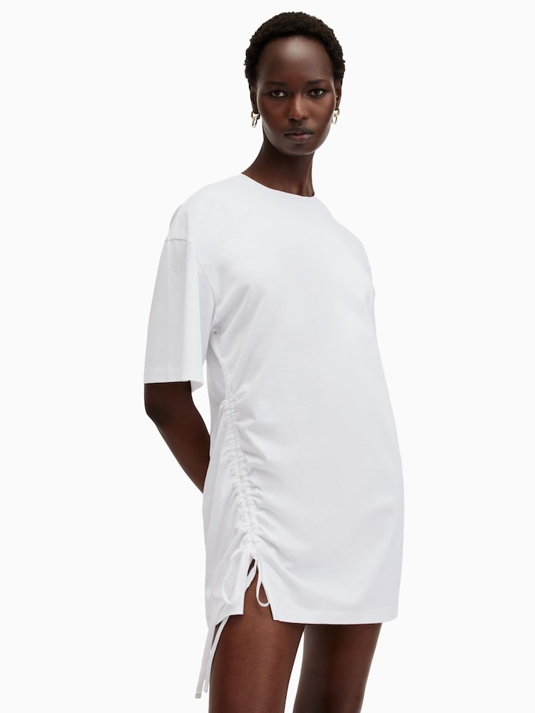 AllSaints White Naenia Dress - Image 3 of 10