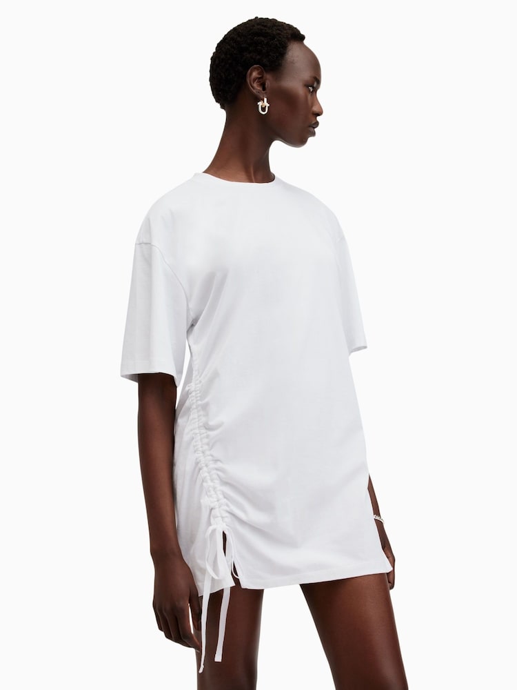AllSaints White Naenia Dress - Image 6 of 10