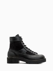 AllSaints Black Hank Cmbt Boots - Image 1 of 5