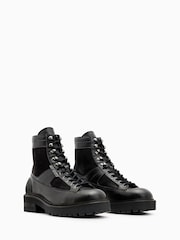 AllSaints Black Hank Cmbt Boots - Image 2 of 5