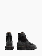 AllSaints Black Hank Cmbt Boots - Image 3 of 5