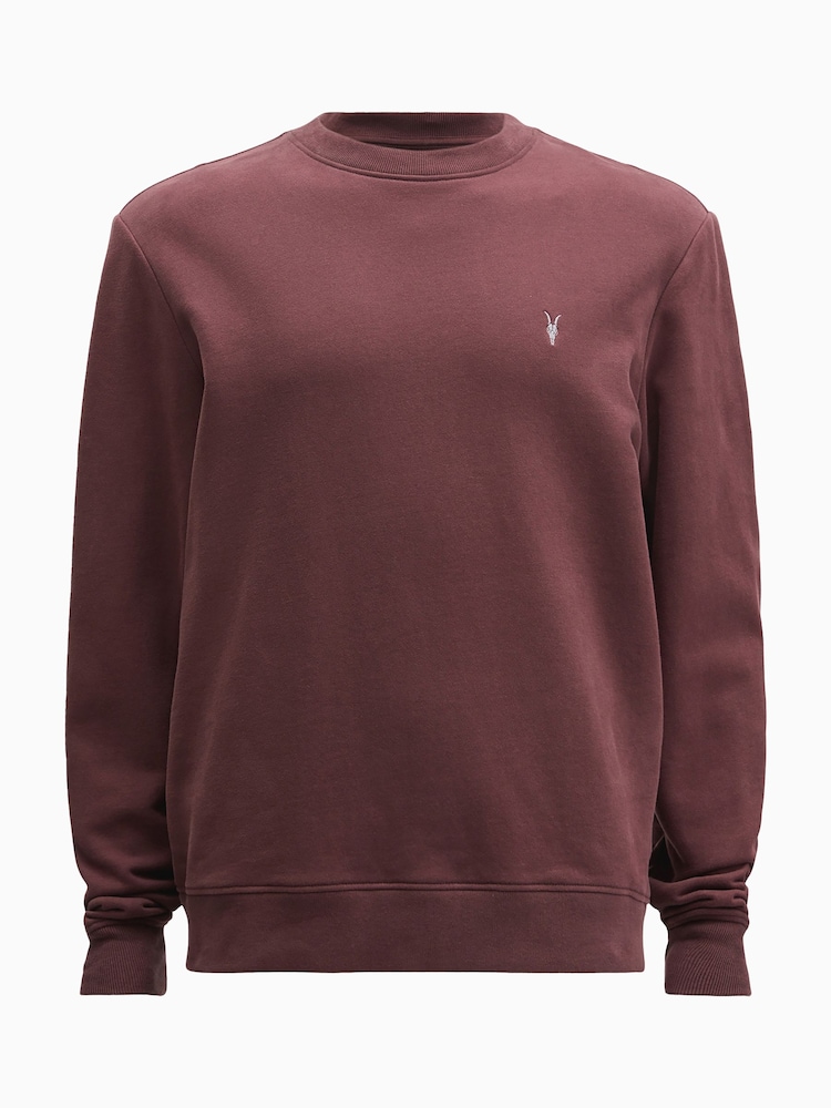 AllSaints Red Raven Crew Jumpers - Image 6 of 6