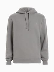 AllSaints Grey Raven 100% Organic Cotton Hoodie - Image 7 of 7