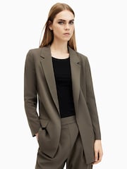AllSaints Green Aleida Tri Blazer - Image 3 of 9