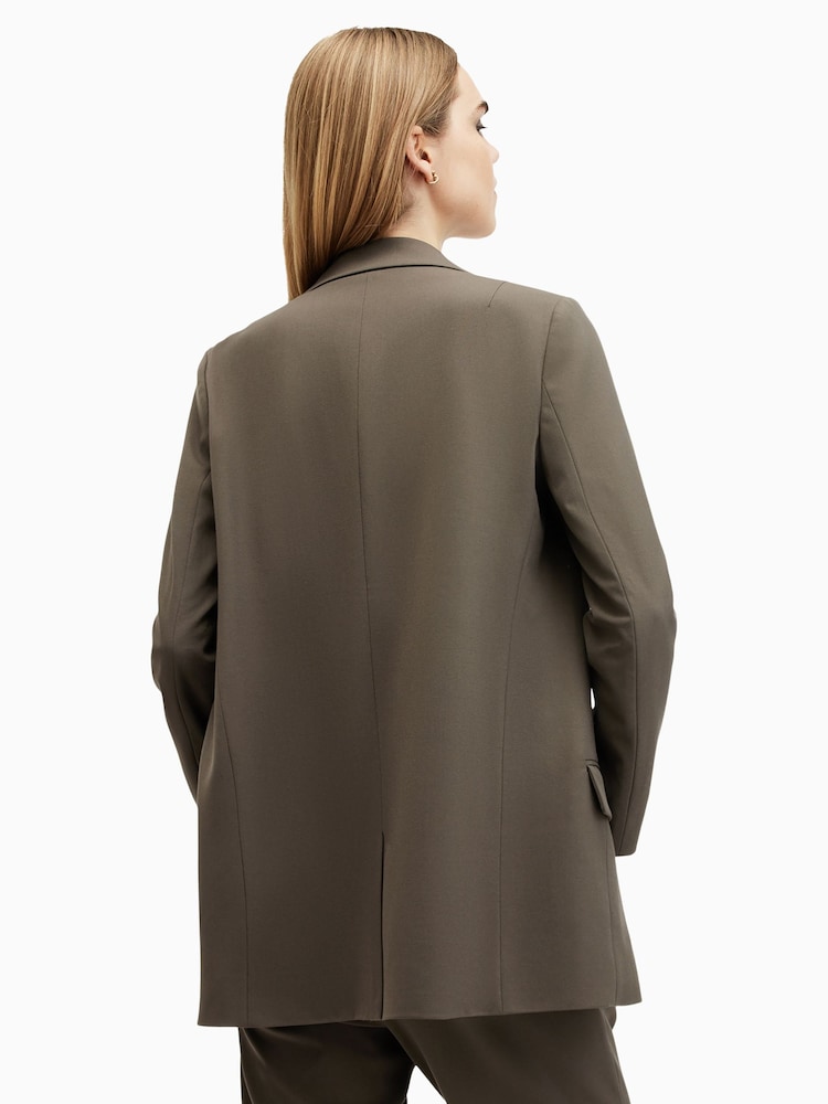AllSaints Green Aleida Tri Blazer - Image 8 of 9