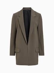 AllSaints Green Aleida Tri Blazer - Image 9 of 9