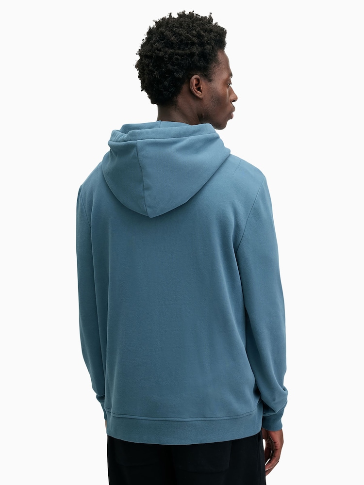 AllSaints Blue Sky Raven Hoodie - Image 4 of 5